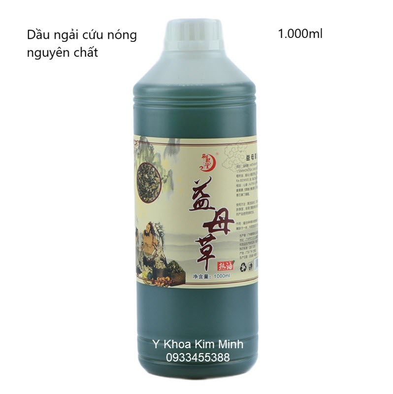 Dầu ngải cứu nóng nguyên chất chai 1 lít
