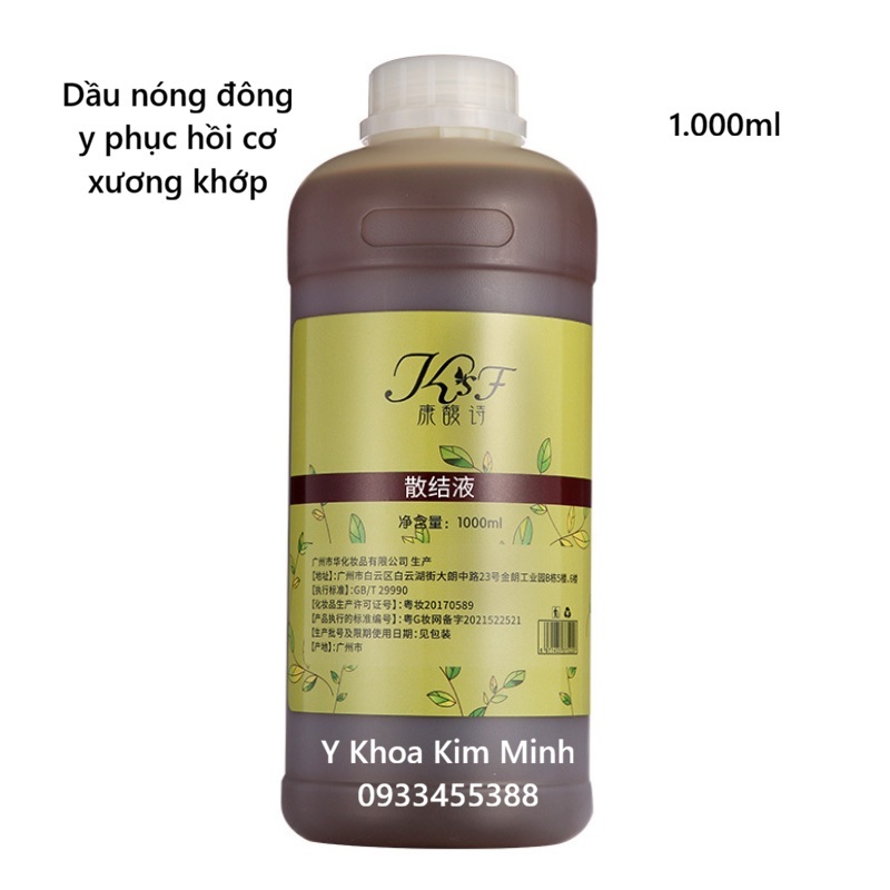 Dầu nóng massage đông y thảo dược bán ở Y Khoa Kim Minh