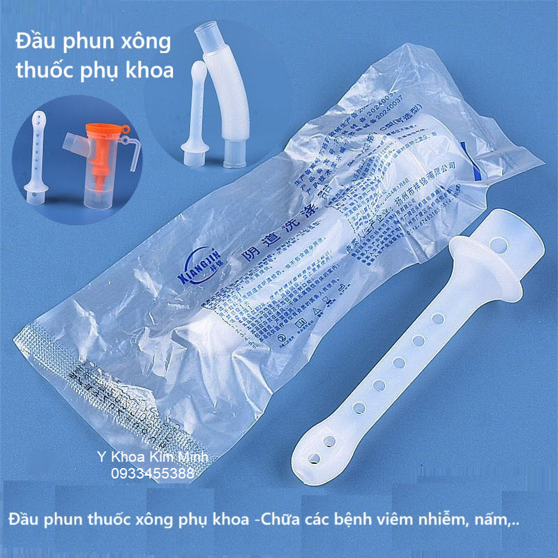 Đầu phun xông thuốc bằng silcon điều trị bệnh viêm nhiễm phụ khoa