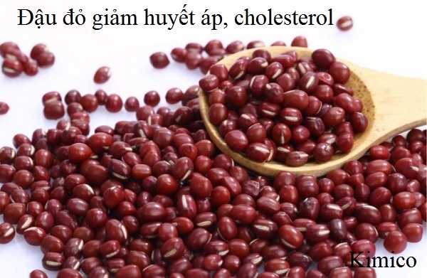 Công dụng của đậu đỏ là giảm huyết áp, giảm cholesterol, ngăn ngừa biến chứng bệnh tiểu đường phức tạp