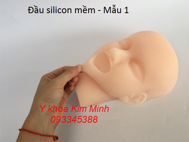 Đầu silicon mềm mẫu 1 dùng học tiêm filler, tiêm dưỡng chất - Y Khoa Kim Minh