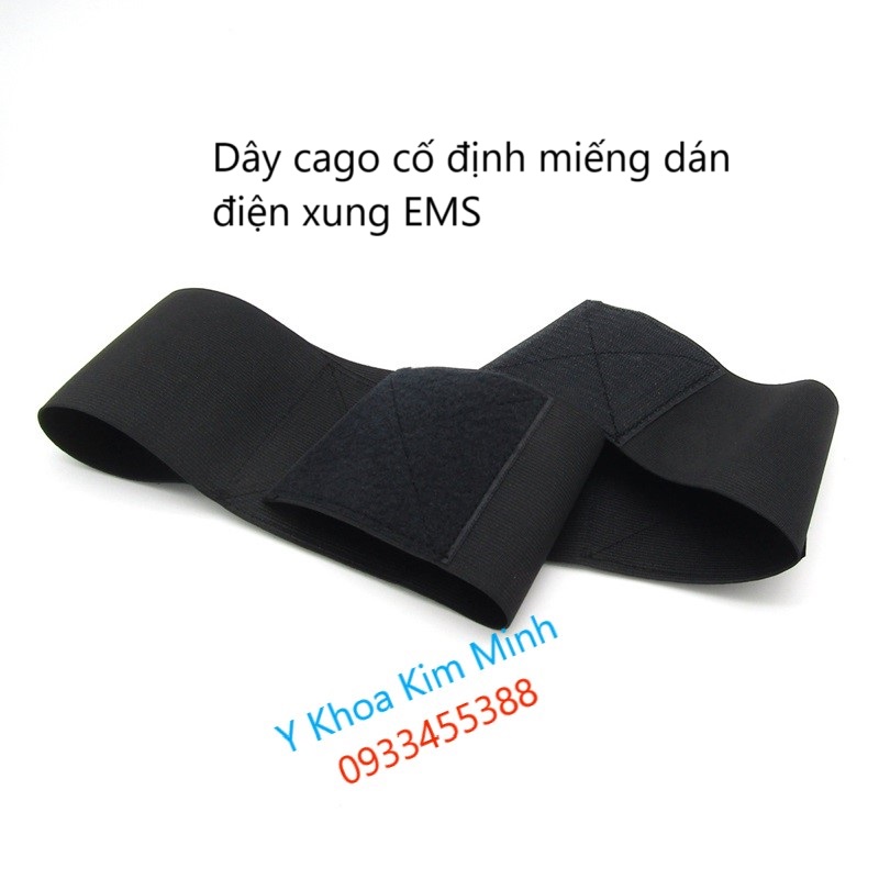 Dây cago cố định miếng dán điện xung EMS màu đen