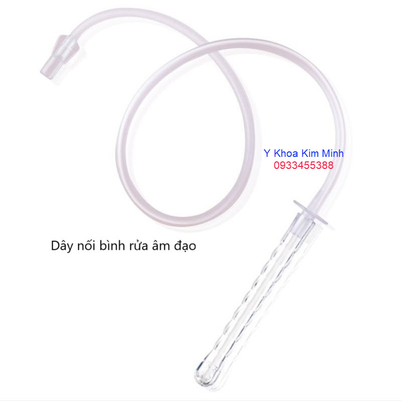 Dây nối bình đựng dung dịch rửa âm đạo bằng nhựa
