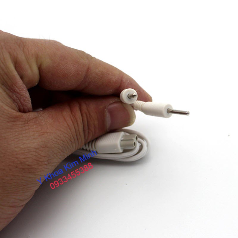 Dây nối miếng dán xung điện chuôi cắm đơn lỗ tròn đường kính 1.5mm