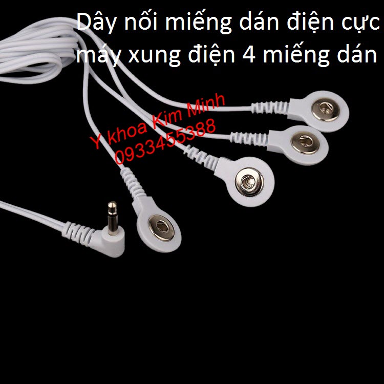Dây nối tấm miếng dán điện cực máy xung điện dang gel - Y khoa Kim Minh