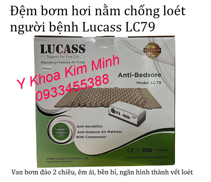 Đệm hơi nằm ngăn chặn hình thành vết loét người bệnh Lucass LC79 bán ở Y Khoa Kim Minh