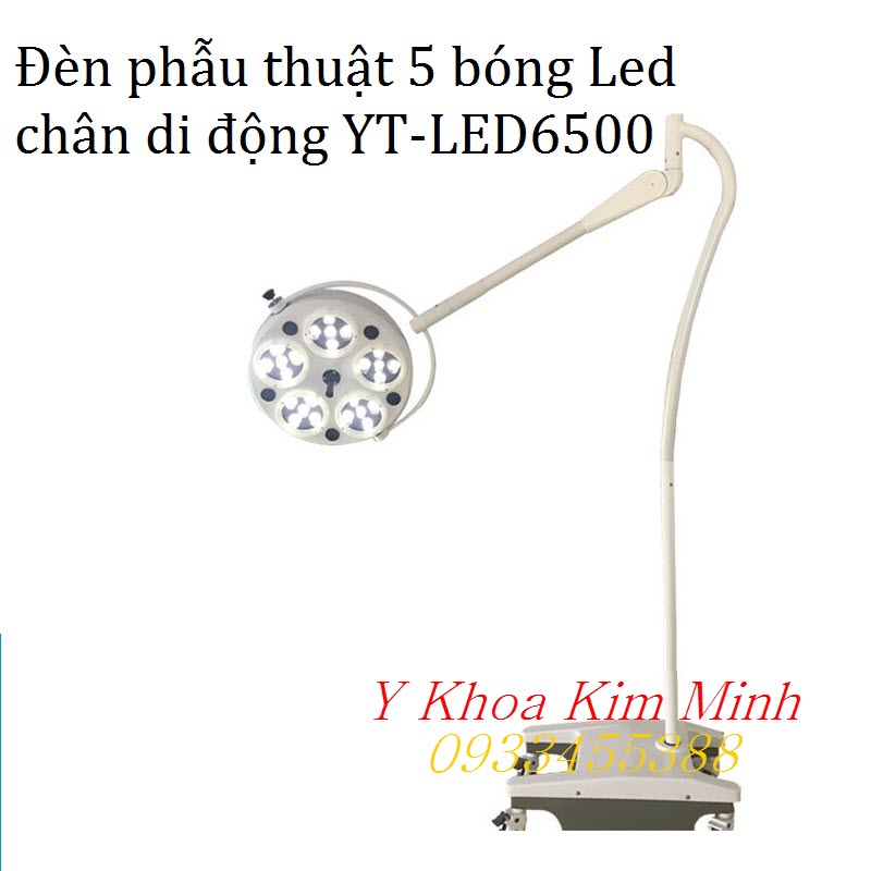 YT-LED6500 đèn phẫu thuật 5 bóng led chân di động