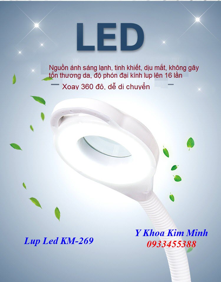 Đèn lúp led ánh sáng lạnh có tăng giảm cường độ sáng bán tại Y Khoa Kim Minh 0933455388