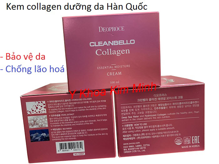 Deoproce Cleanbello Collagen Cream, kem collagen dưỡng da đêm chống lão hoá