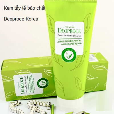 Deoproce Green Tea Cream, kem tẩy tế bào chết trà xanh Hàn Quốc - Y Khoa Kim Minh
