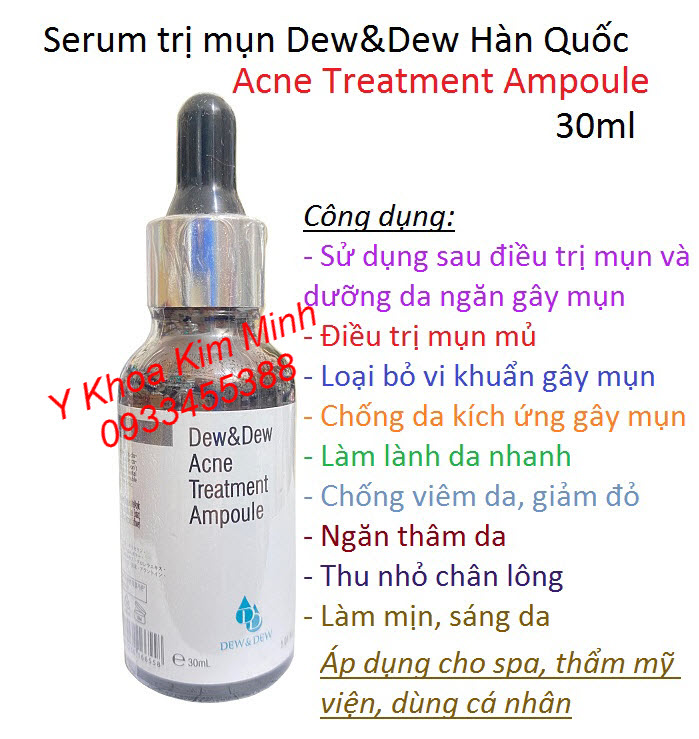 Serum trị mụn Hàn Quốc Dew&Dew Treatment Ampoule