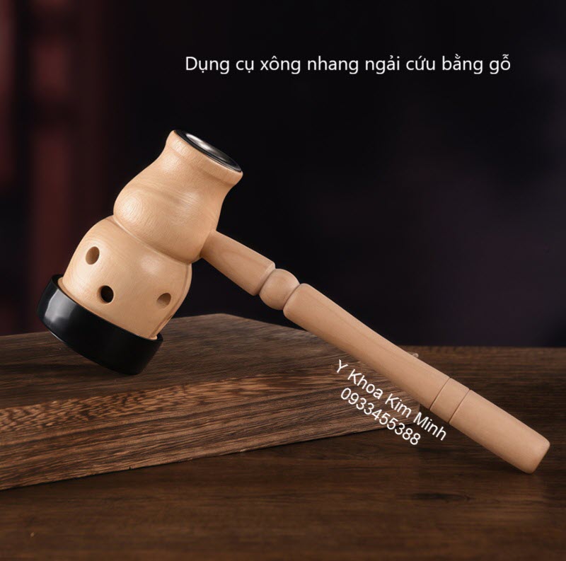 Dụng cụ xông nhang ngải cứu bằng gỗ