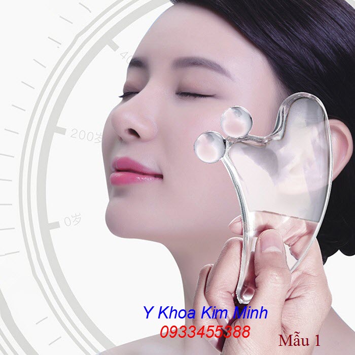 Dụng cụ massage mặt bằng crystal mẫu 1 - Y khoa Kim Minh