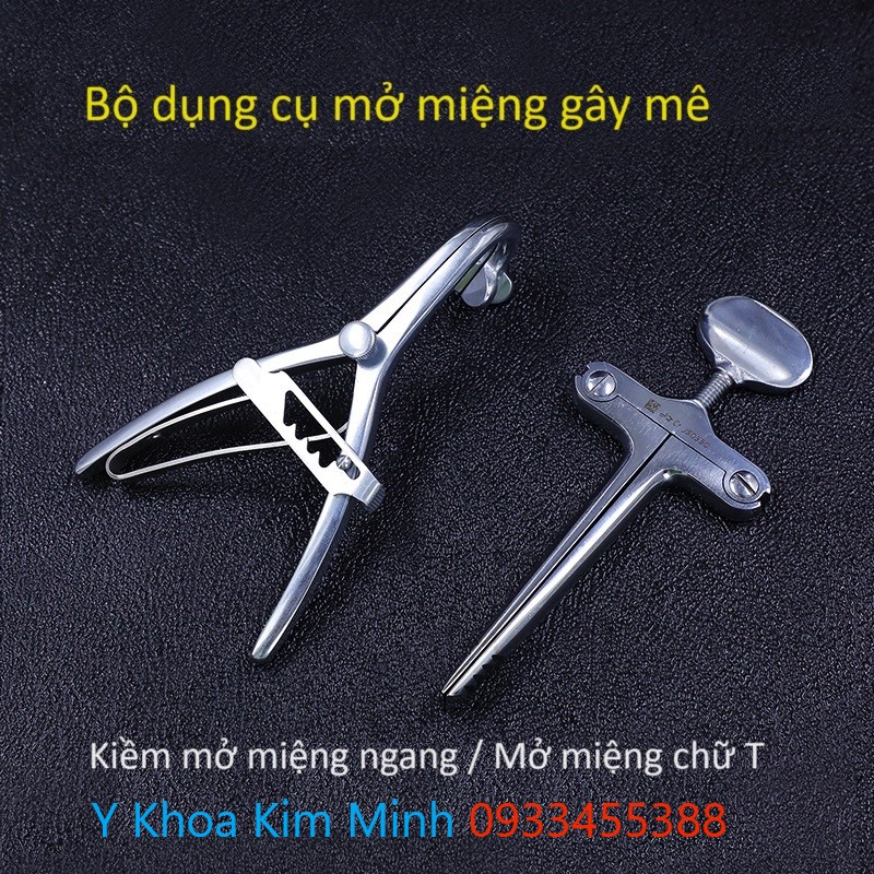 Bộ dụng cụ mở miệng bệnh nhân dùng trong hồi sức gây mê cấp cứu và phẫu thuật y tế