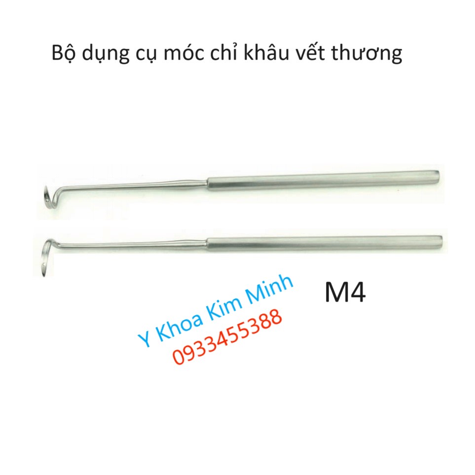 Bộ dụng cụ móc chỉ phẫu thuật khâu vết thương hở M4 dùng trong phẫu thuật