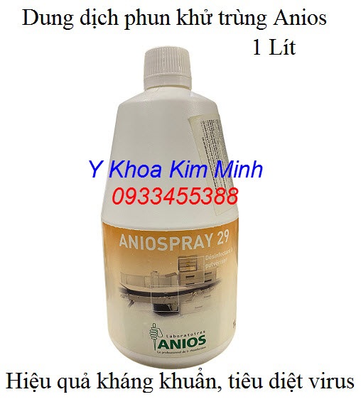 Dung dịch Aniospray 1000ml dùng phun khử trùng y tế - Y Khoa Kim Minh