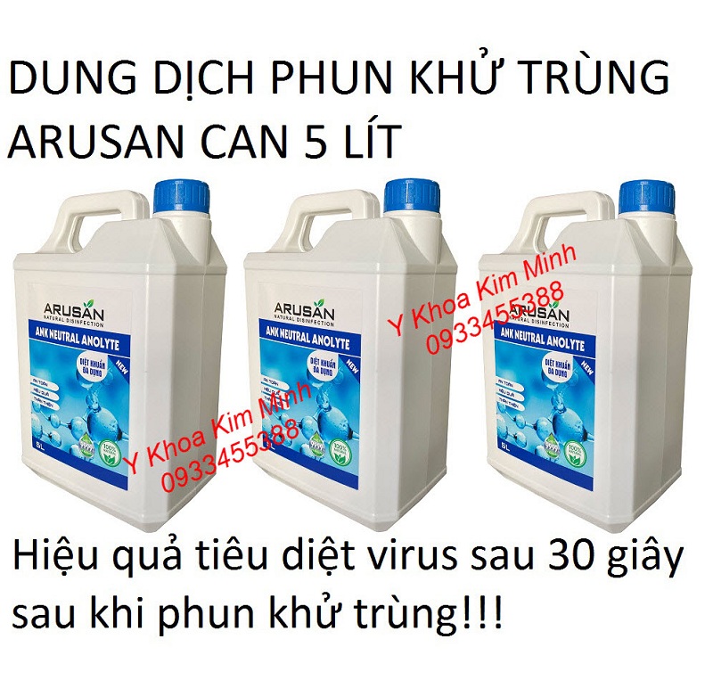 Arusan là dung dịch dùng phun với máy phun thuốc khử trùng y tế rất hiệu quả