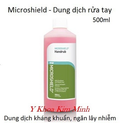 Dung dịch rửa tay sát khuẩn Microshield 500ml dùng cho bác sĩ phẫu thuật, nhân viên y tế bệnh viện