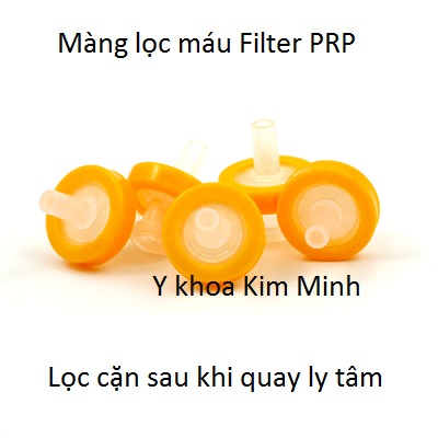 Filter lọc máu sau quay ly tâm PRP tách huyết thanh giàu tiểu cầu - Y Khoa Kim Minh