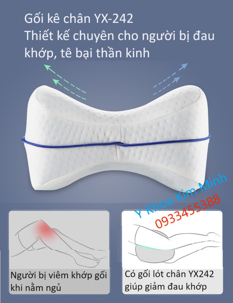 Gối kê lót chân dùng cho người đau khớp gối khi ngủ bán ở Y Khoa Kim Minh