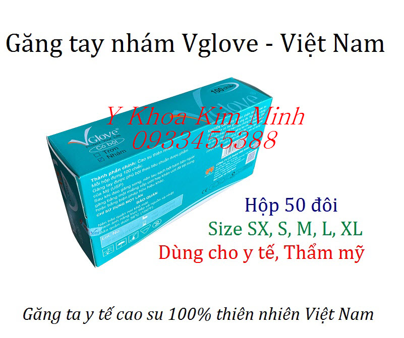Găng tay nhám Vglove SX, S, M, L, XL Việt Nam