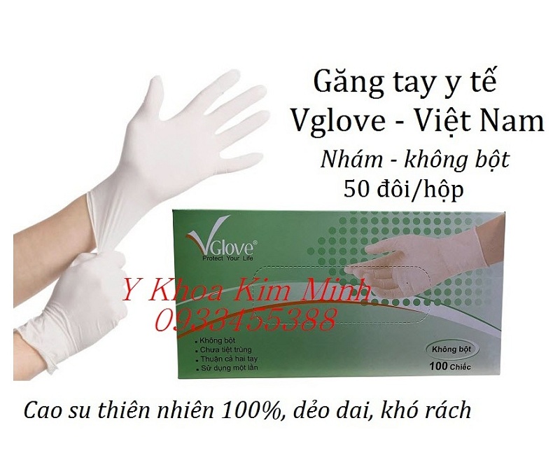 Găng tay y tế nhám không bột bán giá sỉ ở Y Khoa Kim Minh