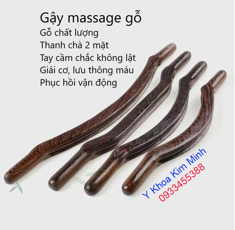 Gậy massage lưng bằng gỗ muồng