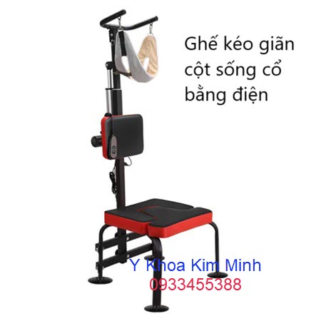 Ghế kéo giãn cột sống cổ bằng điện, giãm tê tay, giãm chèn ép cột sống cổ