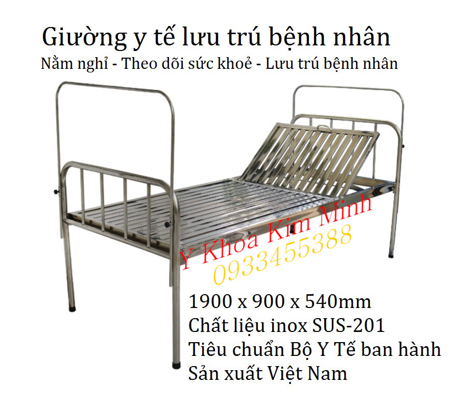 Giường lưu trú bệnh nhân đầu bán ở Kim Minh