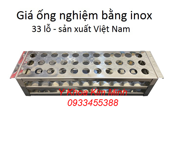 Giá đựng ống nghiệm bằng inox sản xuất tại Việt Nam