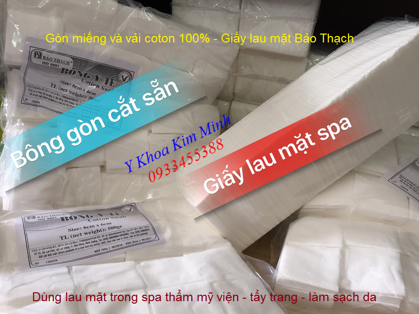 Noi ban khan lau mat coton 100% Bảo Thạch Việt Nam - Y Khoa Kim Minh 0933455388