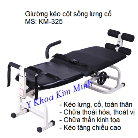 Giường kéo cột sống lưng cổ bằng tay quay
