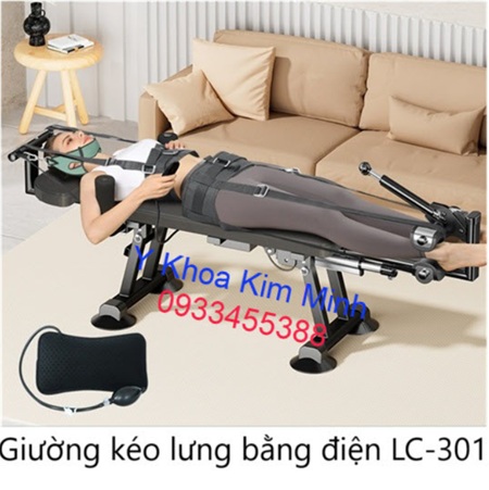 Giường kéo lưng cổ bằng điện qua remote