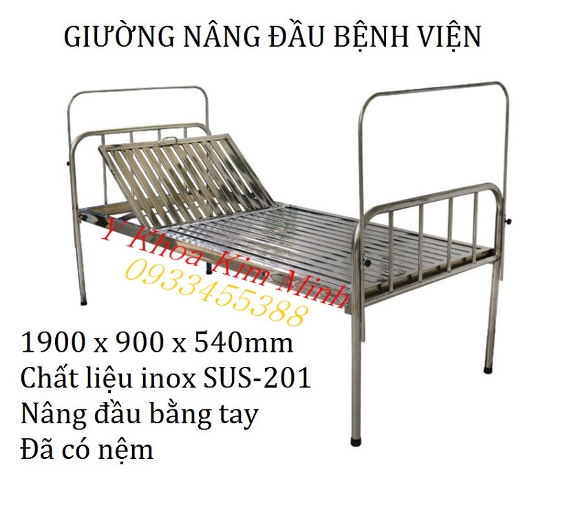 Giường nâng đầu bệnh viện, phòng khám sử dụng bán ở Y Khoa Kim Minh