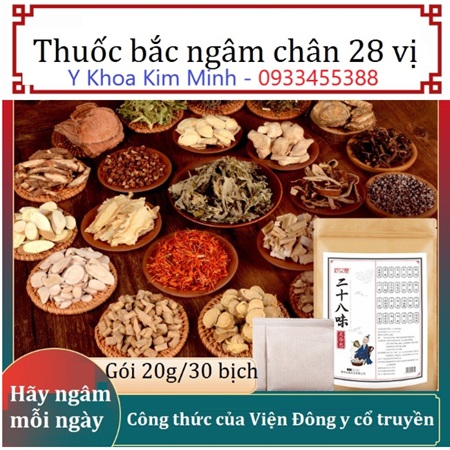 Gói ngâm chân thuốc bắc 28 vị rất hay và hiệu quả người đau nhức xương khớp