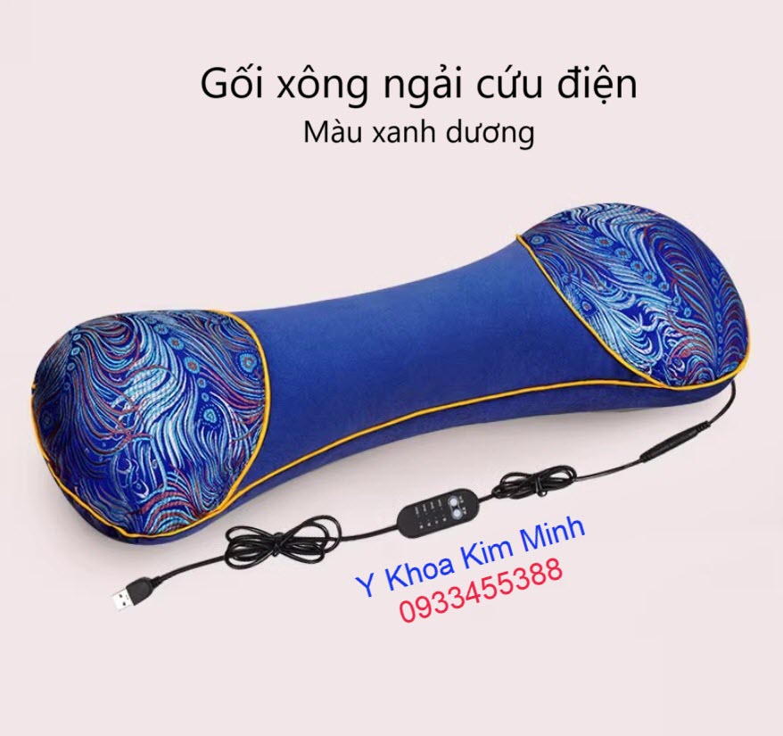 Gói xông ngải cứu điện màu xanh dương