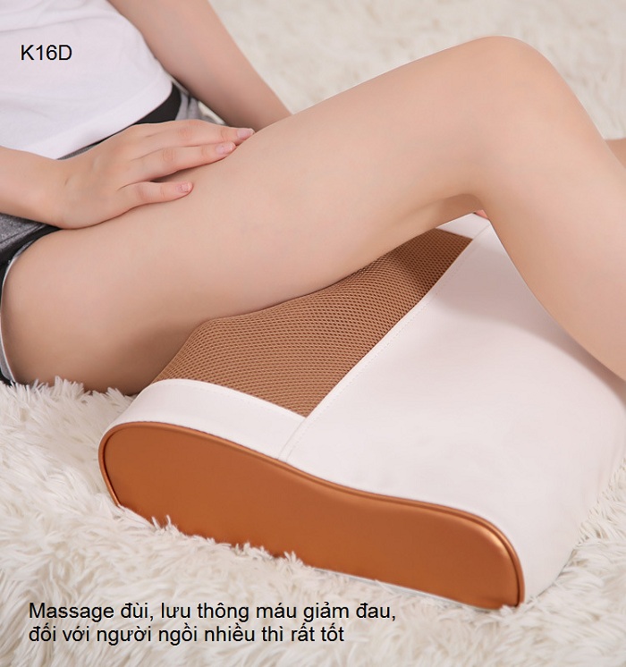 Gối massage K16D giảm đau đùi, chân, mông cho người ngồi nhiều - Y Khoa Kim Minh