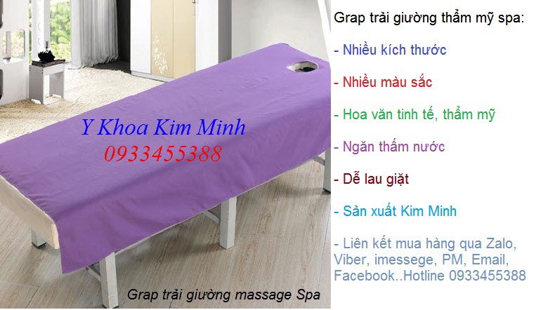 Noi ban khan trai giuong massage | Grap giường massage tham my spa - Y khoa Kim Minh 0933455388