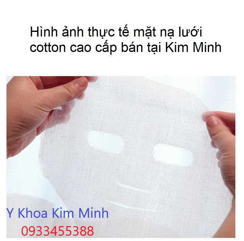 Hình ảnh thực tế mặt nạ gạc lưới cotton cao cấp bán giá sỉ tại Y Khoa Kim Minh
