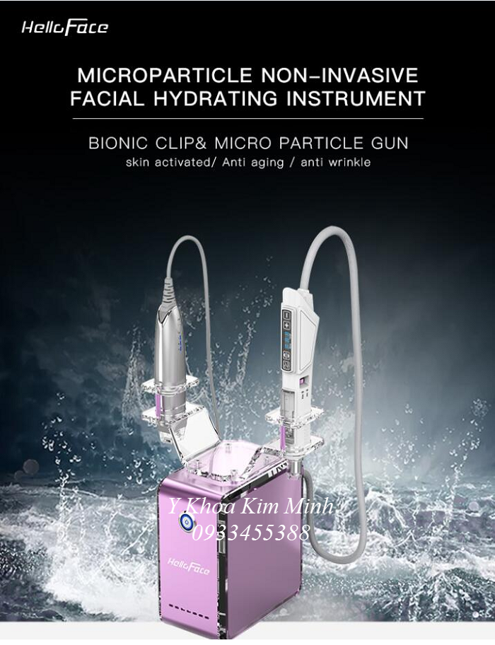 Hello Face two handle divice rejuvenation - Y Khoa Kim Minh Two handle treatment Helloface Equitment Device KM-921 - Y khoa Kim Minh 0933455388