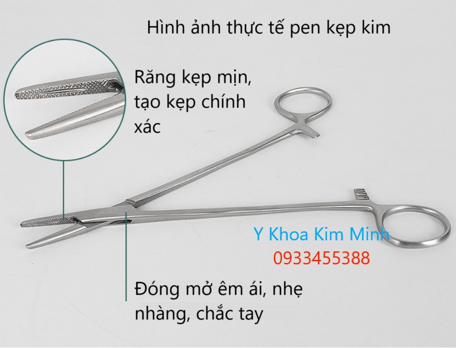 Pen kẹp kim khâu phẫu thuật 12.5cm, 14cm, 16cm, 18cm