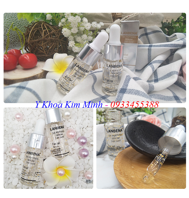 Tinh chất giữ ẩm xóa nhăn Lanbena 24K Gold - Y khoa Kim Minh Tinh chat giu am xoa nhan cang bong da serum vang 24K Gold Lanbena - Y khoa Kim Minh