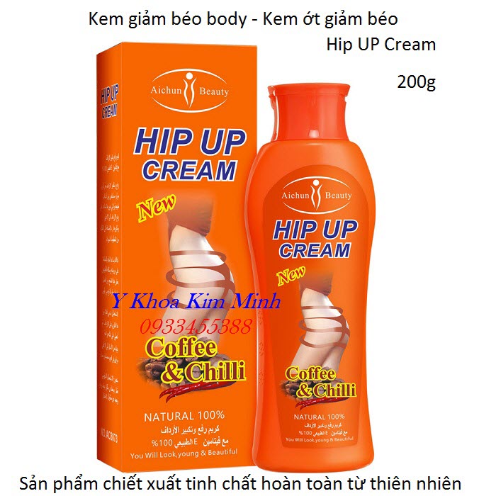 Kem massage giảm béo, kem ớt Hip Up Cream dùng cho body toàn thân - Y Khoa Kim Minh