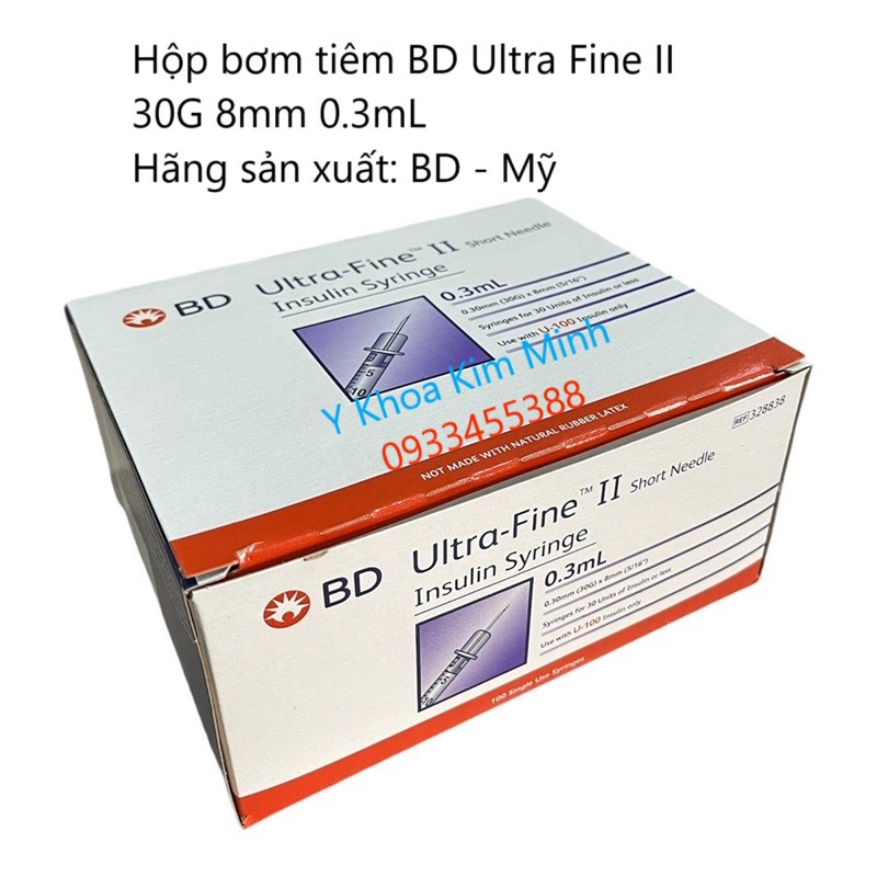 Hộp bơm tiêm BD 30G 8mm bán ở Y Khoa Kim Minh