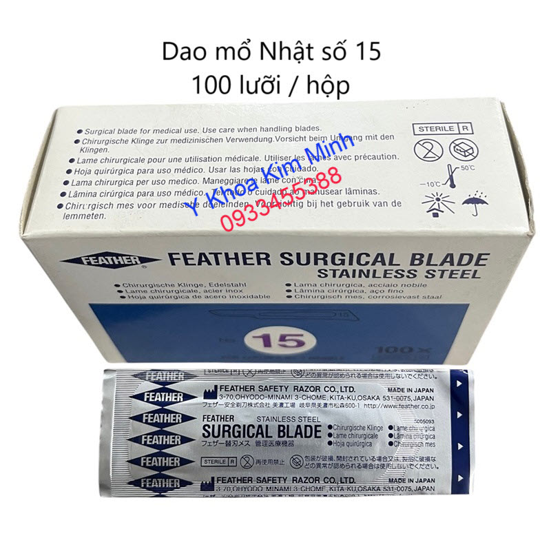 Hộp dao mổ Nhật số 15 bán ở Tp.HCM