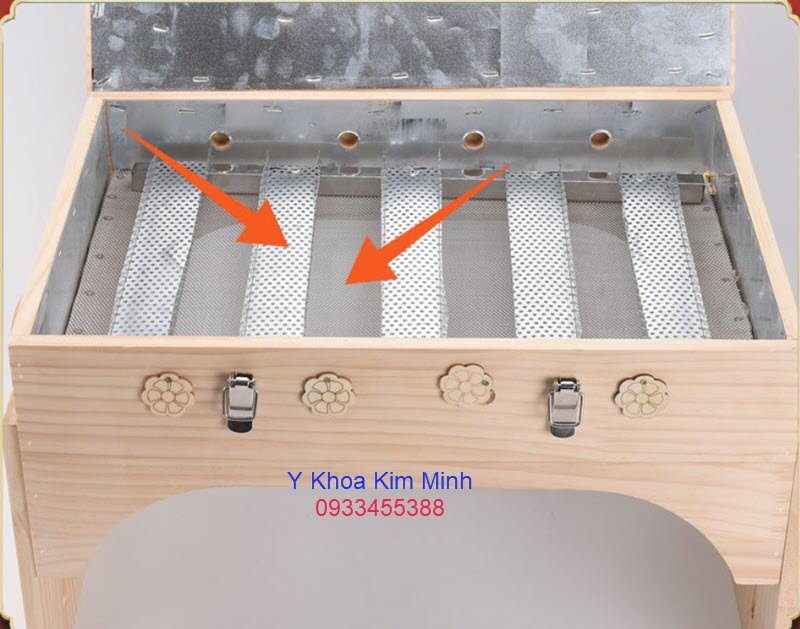 Hộp xông nhang ngải cứu bằng gỗ sồi bán ở tphcm