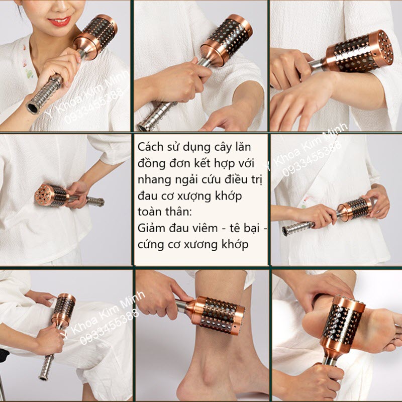 Hướng dẫn cách sử dụng cây lăn đồng đơn điều trị giảm đau viêm cơ xương khớp