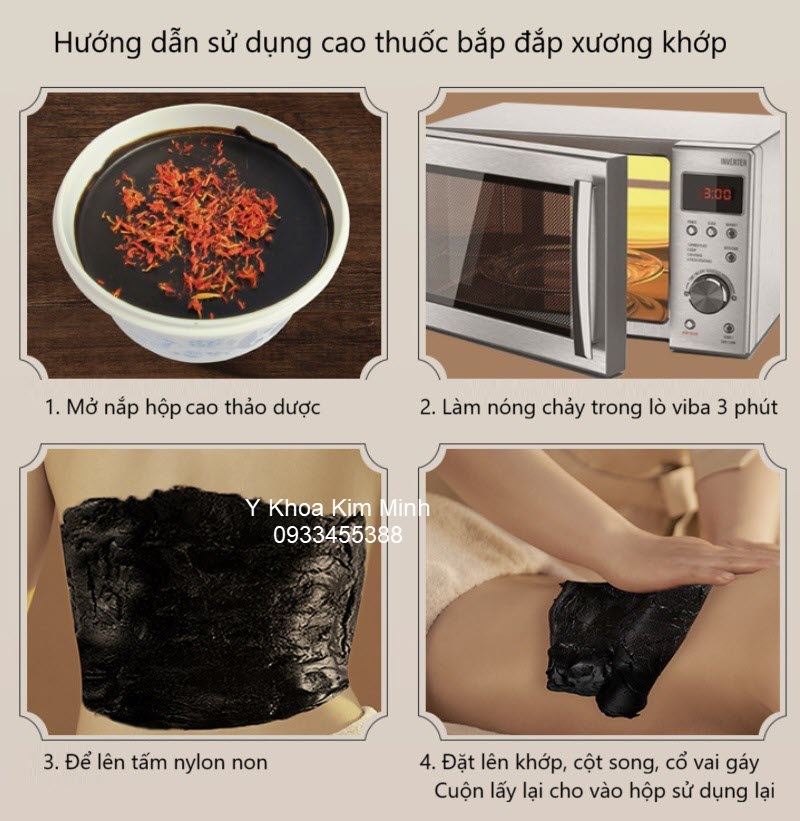 Hướng dẫn sử dụng đắp cao thuốc bắc chữa đau khớp, cột sống, đau cổ vai gáy