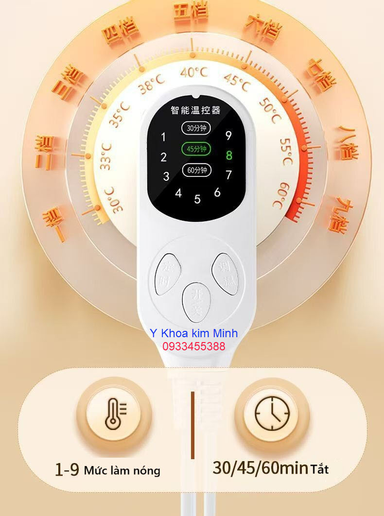 Hướng dẫn sử dụng chăn ngải cứu điện TK-1560