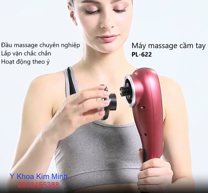 Hướng dẫn cách lắp đặt và sử dụng máy massage cầm tay 5 đầu PL-622